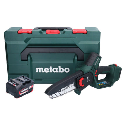 Akumulatorowa pilarka do przycinania Metabo MS 18 LTX 15 18 V 15 cm 5 m/s + 1x akumulator 4,0 Ah + metaBOX - bez ładowarki