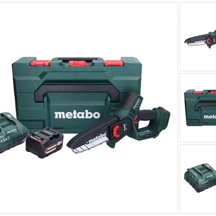Akumulatorowa pilarka do przycinania Metabo MS 18 LTX 15 18 V 15 cm 5 m/s + 1x akumulator 4,0 Ah + ładowarka + metaBOX