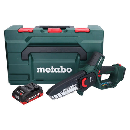 Metabo MS 18 LTX 15 cordless pruning saw 18 V 15 cm 5 m/s + 1x rechargeable battery 4.0 Ah + metaBOX - without charger