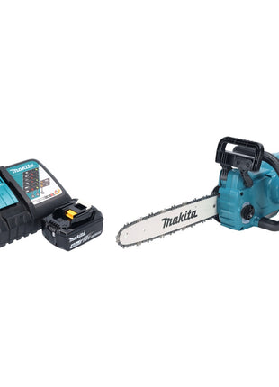 Makita DUC 357 RMX2 Cordless chainsaw 18 V 35 cm 7.7 m/s Brushless + 1x battery 4.0 Ah + charger