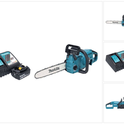 Makita DUC 357 RGX2 Cordless chainsaw 18 V 35 cm 7.7 m/s Brushless + 1x battery 6.0 Ah + charger