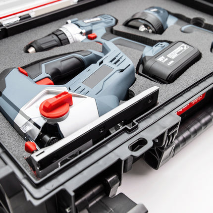 Qbrick System ONE Organizer XL 2.0 MFI sztaplowany 582 x 387 x 131 mm 13,6 l IP66 z wkładką piankową