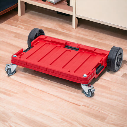 Plataforma de Transporte Qbrick System ONE ROJO ULTRA HD tabla con ruedas de transporte 745 x 510 x 180 mm