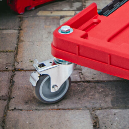 Plataforma de Transporte Qbrick System ONE ROJO ULTRA HD tabla con ruedas de transporte 745 x 510 x 180 mm
