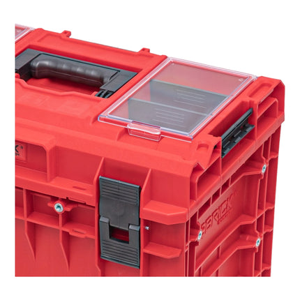 Qbrick System ONE 450 2.0 PROFI RED ULTRA HD Custom tool case modular organiser 585 x 385 x 420 mm 52 l stackable IP66