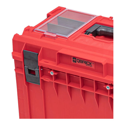 Qbrick System ONE 450 2.0 PROFI RED ULTRA HD Custom tool case modular organiser 585 x 385 x 420 mm 52 l stackable IP66