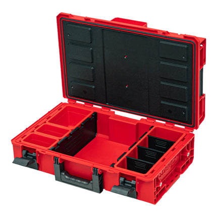 Qbrick System ONE 200 2.0 Expert RED ULTRA HD Maletín de herramientas a medida organizador modular 585 x 385 x 190 mm 15,4 l apilable IP66