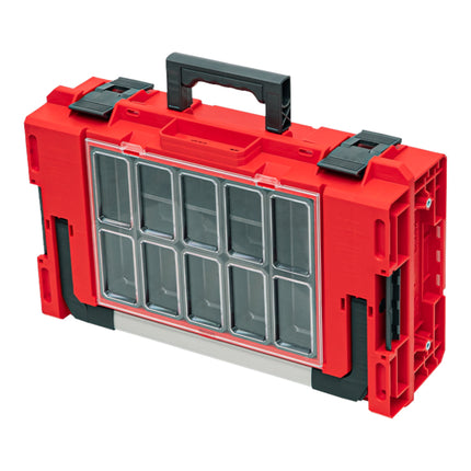 Qbrick System ONE 200 2.0 Expert RED ULTRA HD Maletín de herramientas a medida organizador modular 585 x 385 x 190 mm 15,4 l apilable IP66
