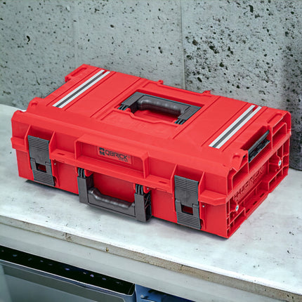 Qbrick System ONE 200 2.0 Technology RED ULTRA HD Walizka narzędziowa 585 x 385 x 190 mm 15,4 l z możliwością sztaplowania IP66