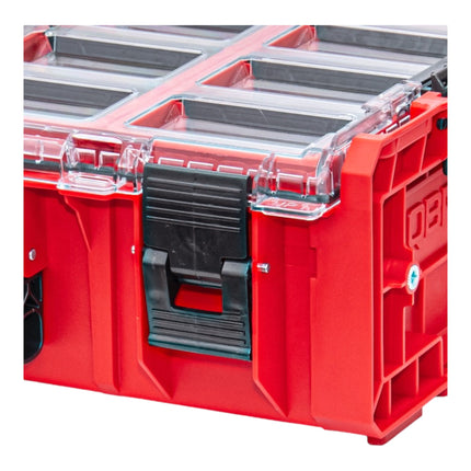Qbrick System ONE Organiser 2XL 2.0 MFI RED ULTRA HD stackable 582 x 387 x 131 mm 13.5 l IP66 with foam insert