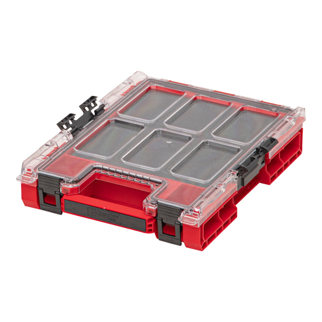 Qbrick System ONE Organizador M MFI RED ULTRA HD apilable 365 x 265 x 77 mm 2,5 l IP66 con inserto de espuma