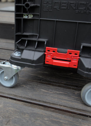 Qbrick System PRO Transport Platform Chariot de transport 506 x 325 x 140 mm avec 4 roues pivotantes et 2 freins