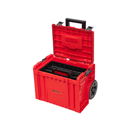 Qbrick System PRO Cart 2.0 ROJO ULTRA HD apilable 490 x 415 x 660 mm 42 l IP54 doble mango telescópico extraíble