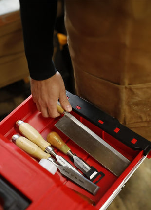 Qbrick System PRO Drawer 3 Toolbox 2.0 Expert RED ULTRA HD Maleta de herramientas 450 x 310 x 244 mm 13,5 l apilable IP54 con 3 cajones