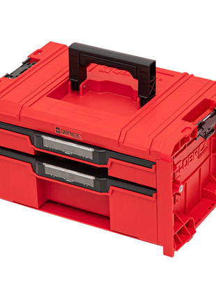 Qbrick System PRO Drawer 2 Toolbox 2.0 Expert RED ULTRA HD Toolbox 450 x 310 x 244 mm 14 l stackable IP54 with 2 drawers