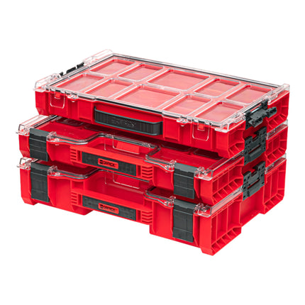 Qbrick System PRO Organiser 300 RED ULTRA HD stackable 452 x 358 x 110 mm 9 l IP54 with 8 inlays