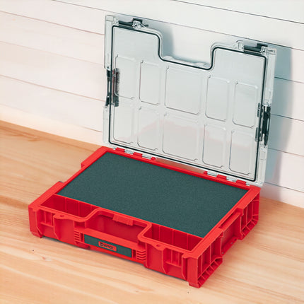 Qbrick System PRO 300 MFI RED ULTRA HD Organiser 452 x 358 x 110 mm 9 l stackable IP54