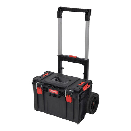 Qbrick System PRIME Cart Trolley stackable 590 x 425 x 660 mm 37 l IP66 100 kg load capacity with double telescopic aluminium handle