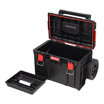 Qbrick System PRIME Cart Trolley stackable 590 x 425 x 660 mm 37 l IP66 100 kg load capacity with double telescopic aluminium handle
