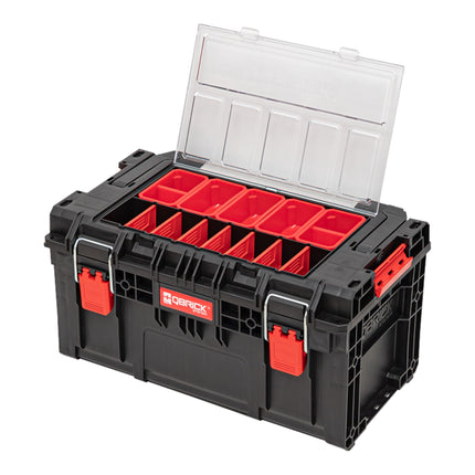 Qbrick System PRIME Toolbox 250 Expert con organizador apilable 535 x 327 x 277 mm 26l IP66 con 10 divisores + 5 inserciones