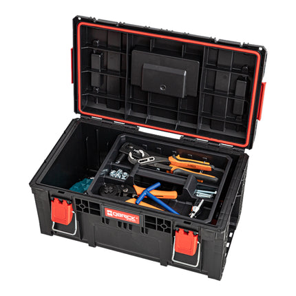 Qbrick System PRIME Toolbox 250 Vario impilabile 535 x 327 x 271 mm 28l IP66 con 3 divisori