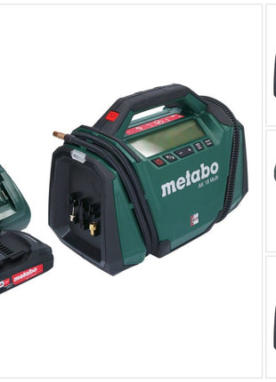 Compressore a batteria Metabo AK 18 Multi 18 V 11 bar + 1x batteria 2,0 Ah + caricatore