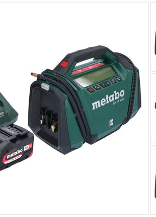 Metabo AK 18 Multi cordless compressor 18 V 11 bar + 1x battery 4.0 Ah + charger