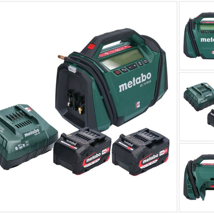 Metabo AK 18 Multi cordless compressor 18 V 11 bar + 2x battery 4.0 Ah + charger