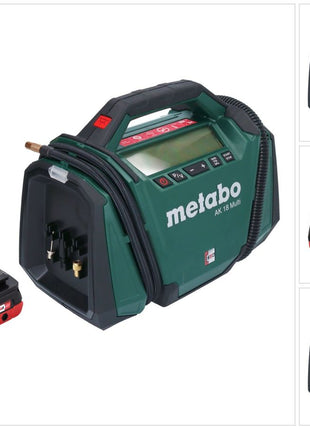 Metabo AK 18 Compresor multibatería 18 V 11 bar + 1x batería 4,0 Ah - sin cargador