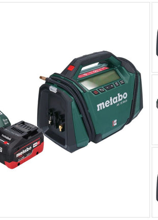 Compressore a batteria Metabo AK 18 Multi 18 V 11 bar + 1x batteria ricaricabile 5,5 Ah + caricatore