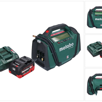 Kompresor akumulatorowy Metabo AK 18 Multi 18 V 11 bar + 1x akumulator 5,5 Ah + ładowarka