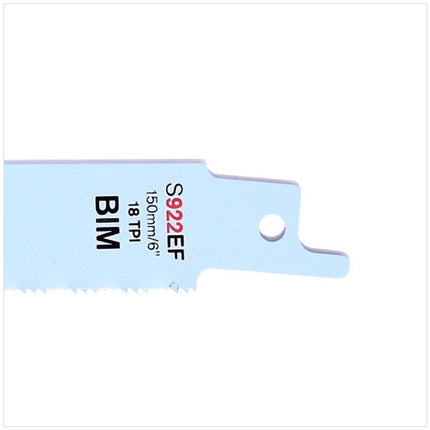 Bosch 5 Säbelsägeblätter 150 mm Progressor Flexible for Metal S 922 EF ( 2608656015 ) - Toolbrothers