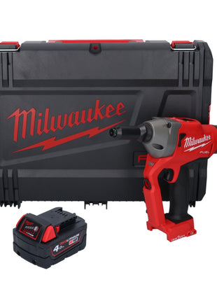 Rivettatrice cieca a batteria Milwaukee M18 ONEFPRT-401X 18 V 20 kN brushless + 1x batteria 4,0 Ah + scatola HD - senza caricabatterie