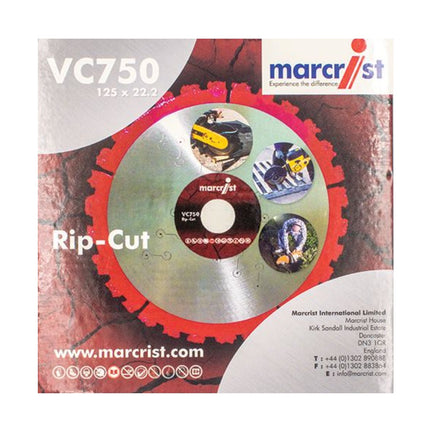 Marcrist VC750 disco da taglio multimateriale 230 mm x 22,2 mm( 2360.0230.22 ) per smerigliatrici a disco e smerigliatrici angolari
