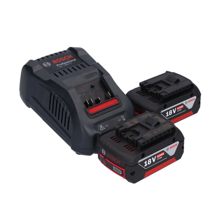 Soplador a batería Bosch GBL 18V-750 Professional 18 V BITURBO sin escobillas + 2x baterías 5,0 Ah + cargador