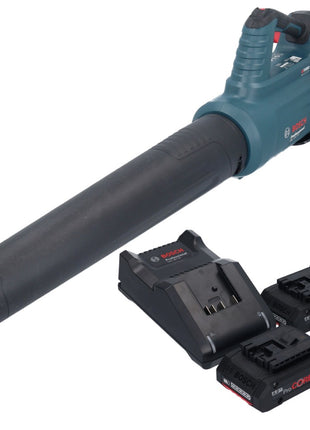 Bosch GBL 18V-750 Profesjonalna dmuchawa akumulatorowa 18 V BITURBO Brushless + 2x akumulator ProCORE 4,0 Ah + ładowarka