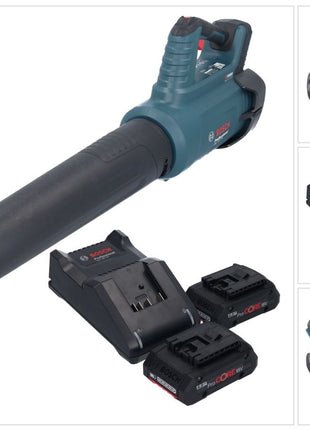 Bosch GBL 18V-750 Profesjonalna dmuchawa akumulatorowa 18 V BITURBO Brushless + 2x akumulator ProCORE 4,0 Ah + ładowarka