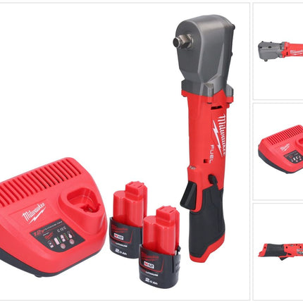 Milwaukee M12 FRAIWF12-202 cordless impact wrench 12 V 1/2" 270 Nm brushless + 2x rechargeable battery 2.0 Ah + charger