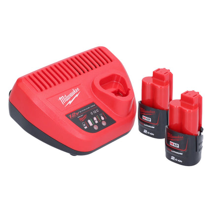 Milwaukee M12 FRAIWF12-202 cordless impact wrench 12 V 1/2" 270 Nm brushless + 2x rechargeable battery 2.0 Ah + charger