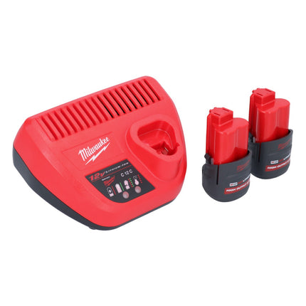 Milwaukee M12 FRAIWF12-252 Akku Winkelschlagschrauber 12 V 1/2" 270 Nm Brushless + 2x Akku 2,5 Ah + Ladegerät