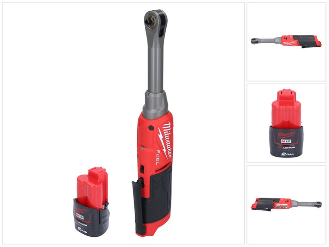Milwaukee M12 FHIR14LR-201 batería de trinquete de alta velocidad 12 V 47 Nm 1/4" sin escobillas + 1x batería 2,0 Ah - sin cargador