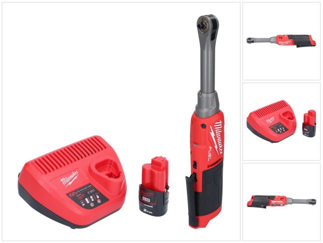 Milwaukee M12 FHIR14LR-201 batería de trinquete de alta velocidad 12 V 47 Nm 1/4" sin escobillas + 1x batería 2,0 Ah + cargador