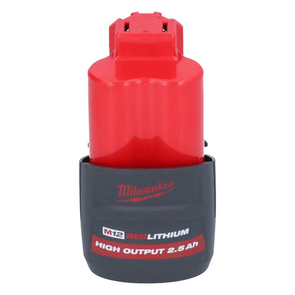 Milwaukee M12 FHIR14LR-251 Cordless high-speed ratchet 12 V 47 Nm 1/4" brushless + 1x rechargeable battery 2.5 Ah - without charger