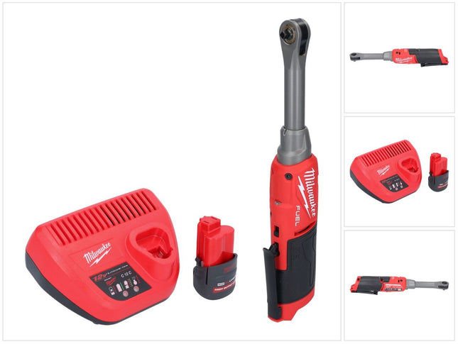 Milwaukee M12 FHIR14LR-251 batería de trinquete de alta velocidad 12 V 47 Nm 1/4" sin escobillas + 1x batería 2,5 Ah + cargador