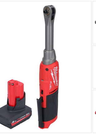 Milwaukee M12 FHIR14LR-501 cricchetto a batteria ad alta velocità 12 V 47 Nm 1/4" brushless + 1x batteria ricaricabile 5,0 Ah - senza caricabatteria