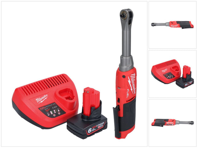 Milwaukee M12 FHIR14LR-601 carraca de alta velocidad a batería 12 V 47 Nm 1/4" sin escobillas + 1x batería 6,0 Ah + cargador