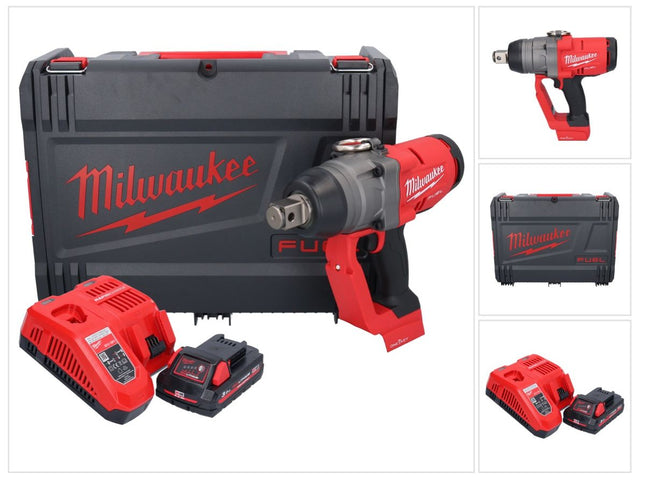 Milwaukee M18 ONEFHIWF1-301X Llave de impacto sin cable 18 V 2033 Nm 1 Brushless + 1x 3.0 Ah batería + cargador + HD Box