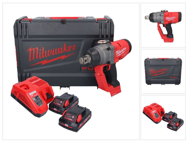 Milwaukee M18 ONEFHIWF1-302X Llave de impacto sin cable 18 V 2033 Nm 1 Brushless + 2x batería 3.0 Ah + cargador + HD Box