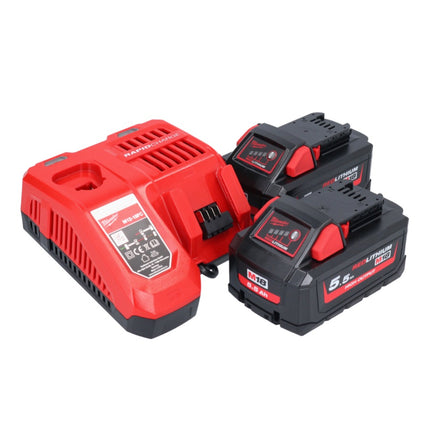 Llave de impacto inalámbrica Milwaukee M18 ONEFHIWF1-552X 18 V 2033 Nm 1″ sin escobillas + 2x batería 5,5 Ah + cargador + caja HD