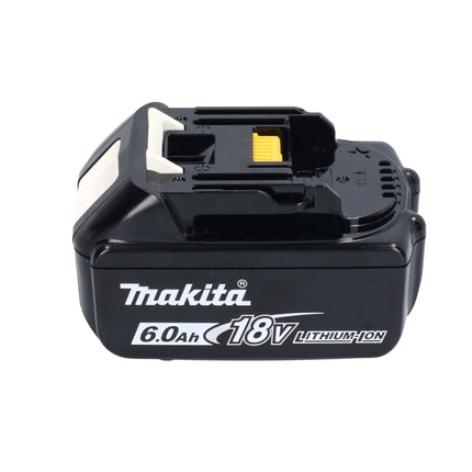 Makita DBO 381 G1U Akku Schwingschleifer 18 V 93 x 185 mm Brushless + 1x Akku 6,0 Ah - ohne Ladegerät